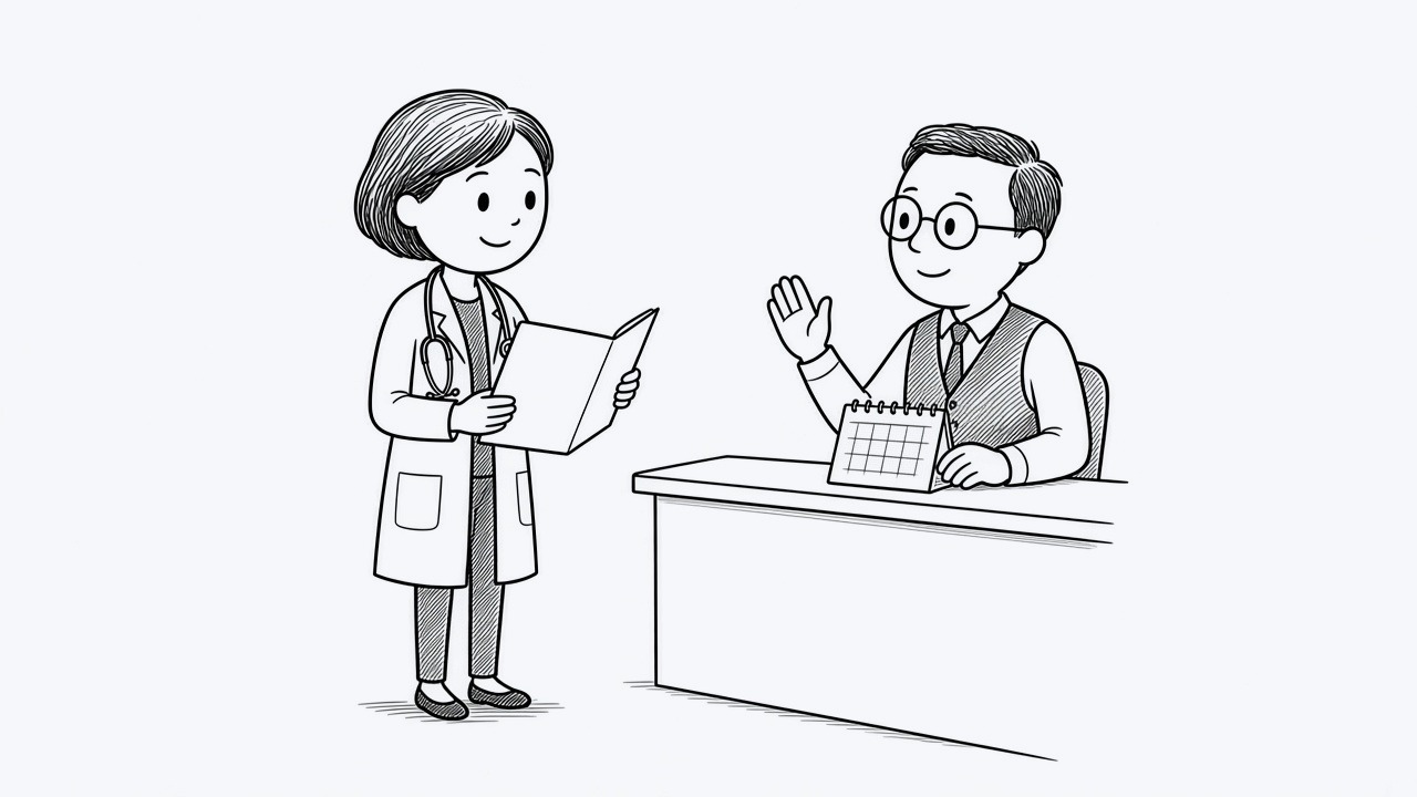 La doctora tiene la ficha y quien atiende la recepción se queda con la agenda.